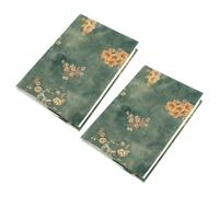 Lurrose Protège-cahier en Tissu Doux et Résistant, Couverture Ajustable pour Carnets et Journaux A5, Lot de 2 Pièces pour Étudiants et Amateurs de Lecture