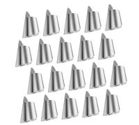 Lurrose Protège-doigts en Acier Inoxydable, Protège-ongles pour Découpe et Épluchage, Protection Grosse Taille, Ustensiles Cuisine pour Légumes, Lot de 20 Pièces, Usage la Cuisine