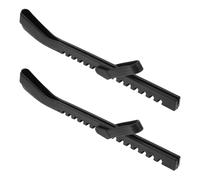 Lurrose Protège-Lames de Patins à Glace Noir, Couvre-Patins en Caoutchouc Souple Imperméable, Taille pour Garçon et Filles et Adultes, Accessoires de Patinage Artistique et Hockey