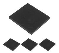 Lurrose Protège-semelles caoutchouc 2 paires 60 mm x 60 mm antidérapantes silencieuses pour chaussures talons hauts usage ressemelage pour femmes et hommes