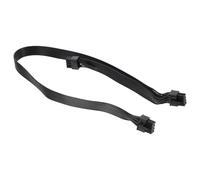 Lurrose Rallonge d'alimentation pour Carte Graphique 8 Contacts vers Double 6+2 Contacts en Cuivre Étamé, Câble Noir pour DIY Informatique