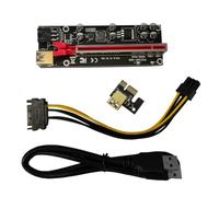 Lurrose Rallonge Pci-e 1x vers 16x pour Carte Graphique Adaptateur USB 3.0, Câble D’Extension Pci Express 0,25 Mm D’Isolation, Compatible Mining et Composants Informatiques, Performance