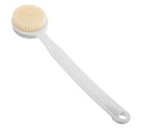 Lurrose Râpe à Callosités à Manche Long en Pierre Naturelle et Plastique Robuste, Brosse Exfoliante Double Face pour Gommage Peaux Mortes, Outils de Soins des Pieds Pratiques