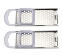 Lurrose Râpe à Pâte Inox 2 Pièces, Outil à Gnocchis et Découpe Pâte Manuel, Compatible Machine à Nouilles Domestique, Ustensile la Cuisine pour Fabrication Spätzle et Boulettes