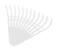 Lurrose Râteau de Jardin Plastique Dents Souples pour Gazon et Outil Léger pour Nettoyage Rapide des Bordures et Pelouses