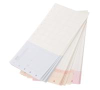Lurrose Recharges pour Agenda M5 à Trois Volets A6 3 Jeux de Feuilles Perforées 120g/m² Papier Ligné pour Planificateur Journalier, Hebdomadaire et Mensuel Compatibles