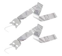 Lurrose Réflecteurs Oiseaux 2 Pièces Feuilles Argentées Résistantes, Outil de Bannissement par Réflexion Lumineuse, pour Espaces Extérieurs et Cultures