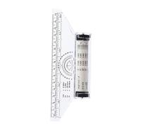 Lurrose Règle à Dessin Multifonctionnelle Plastique Règle Roulante Parallèle pour Mesure Angles Traçage de Lignes Verticales et Graphiques Outil de Dessin pour Artistes et Designers