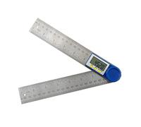 Lurrose Règle Angle Numérique Portable Rapporteur Électronique Acier Inoxydable pour Menuisier et Outil de Mesure avec Affichage LCD pour Projets de Bricolage Construction