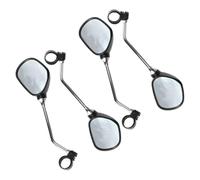 Lurrose Rétroviseur de vélo le guidon 2 Paires avec Structure Anti-Vibration et Large Couverture pour VTT Montagne Accessoire Sécurité Cyclisme