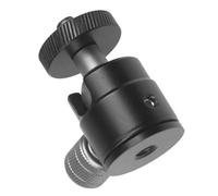 Lurrose Rotule Sphérique en Alliage D'aluminium Noir Léger et Robuste Fixation 1/4 pour Trépied Appareil Photo et Support Caméra Polyvalent pour Photographe Professionnel