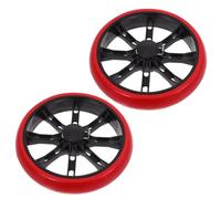 Lurrose Roues de Chariot de Supermarché 2 Pièces Silencieuses en Pu Épais, Roues de Rechange Stables et Résistantes à L’usure, Compatibles Chariot Pliable pour Intérieur et Extérieur