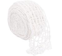 Lurrose Rouleau de Filet à Viande Cuisine Blanc en Polyester Stabilité et Maintien Serré pour Emballage de Saucisses et Préparation de Viande Hachée