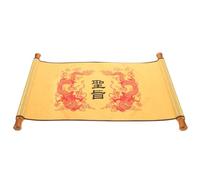 Lurrose Rouleau Parchemin Vierge Style Chinois Ancien, Accessoire Costume Empereur pour Cosplay et Fêtes, Format A4 Léger Unique, Accessoire Déguisement Roi Traditionnel, Décoration