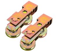 Lurrose Roulettes Tandem pour Portes Coulissantes, 2 Pièces 1-1/4 Pouces, Fer Galvanisé, Poulies de Remplacement pour Portes et Fenêtres Domestiques