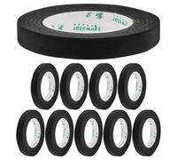 Lurrose Ruban Adhésif Noir Décoratif 10 Rouleaux 1 CM X 13 M pour Bordures de Peinture et Décoration D’Intérieur