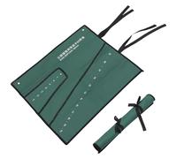 Lurrose Sacoche à Outils Multifonctionnelle en Toile Résistante, Légère et Enroulable, pour Rangement Portable de Clés et Outils Manuels, 20 Pièces, Usage Bricolage et Couleur Aléatoire
