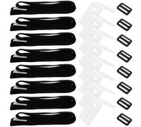 Lurrose Sangle de Fixation pour Bâche Solaire de Piscine, Kit de Sangles Ajustables Universelles, Accessoire pour Enrouleur de Couverture Solaire, Protège Piscine et Maintien Sécurisé