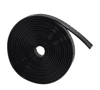 Lurrose Sangle D'ourlet et Facile à Nettoyer Résistante à L'usure en Cuir Pu Noir 1,2 Cm X 3 M de Paquet pour Ceinture et Accessoires de Couture