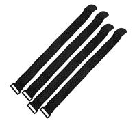 Lurrose Sangles de Serrage Stabilisatrices Noires pour Porte-Bagages de Vélo Lot de 4 Réglables et Résistantes aux Intempéries, pour Transport en Voiture ou Voyage