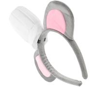 Lurrose Serrage-tête Souris Gris avec Mini Toque de Chef Blanche, Bandeau Mignon D'animal, Accessoire Amusant pour Fête, Déguisement Garçon et Filles Garçons et Filles, Bandeau de Noël