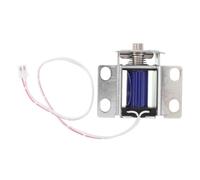 Lurrose Serrure Magnétique à Solénoïde pour Coffre-fort, Verrouillage Électrique Silencieux, Accessoire de Mécanisme de Sécurité Compatible Casiers et Armoires, Installation Bureau