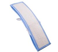 Lurrose Serviette de Bain Longue à Rayures en Éponge Loofah Naturelle Bleu, Réutilisable et Facile à Suspendre, pour Exfolier le Dos des Garçon et Filles Seniors