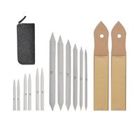 Lurrose Set de 15 Pièces de Souches et Tortillons en Papier Abrasif pour Estomper et Mélanger les Couleurs, Pochette à Dessin pour Débutants et Artistes