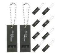 Lurrose Sifflet de Survie pour Randonnée Outil Multifonction en ABS 10 Pièces à Trois Trous Signal d'urgence Haute Fréquence Large Portée Extérieur et Opérations de Secours