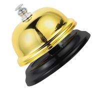 Lurrose Sonnette D’attention pour Élèves en Classe Cloche Manuelle Dorée à Pression, Jeu Interactif Éducatif pour Entraînement Concentration, Accessoire Scolaire Polyvalent pour Bureau