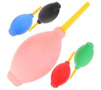 Lurrose Souffleur D'air Manuel pour Colle à Faux Cils 5 Pièces Ballon en Caoutchouc sans Odeur, Petit Outil de Séchage et Nettoyage pour Extensions de Cils, Usage Couleur Aléatoire