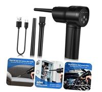 Lurrose Souleur de poussière électrique Voiture amas Puissant Portable Nettoyeur purificateur d'air souffleur d'air air comprimé pour Ordinateur aspirateur Abdos Black