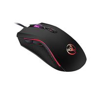Lurrose Souris De Jeu Lumineuse LED RGB Dpi Réglable Filaire pour Gamers Pc, Précision 4 Niveaux, Style Moderne, Usage Gaming Compétitif, Coloris Noir RGB Multicolore