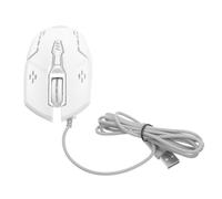 Lurrose Souris Filaire Silencieuse Rétroéclairage LED pour Ordinateur, 6 Boutons Dpi 1200-3200, Câble 1,42m, Expérience de Jeu sans Bruit