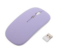 Lurrose Souris sans Fil : 1 600 DPI, 2,4 GHz, Rechargeable, silencieuse, Fine, Double Mode, avec lumière LED - Souris Ergonomique Portable pour Ordinateur Portable et Notebook.