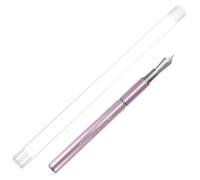 Lurrose Stylo Plume Nail Art Multifonction Rose avec Pinceau et Perles de Rechange, Kit D’outils pour Ongles Professionnel Léger à Long Manche, Manucure Décorative et Dessin Précis