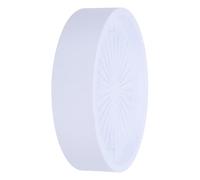 Lurrose Support à Plantes à roulettes 4 Roues 360° sans Aspiration, Plateau Plastique Diamètre 20 Cm, Blanc, Chariot Mobile pour Pots de Fleurs Intérieur et Extérieur, Soucoupe Protège