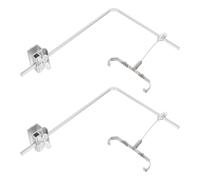 Lurrose Support D’éclairage Aquarium en Alliage D’Aluminium Réglable 20x30 Cm, Kit 1 Paire de Bras Suspendus pour Éclairage LED, Compatible Eau Douce et Eau Salée, Accessoire Polyvalent