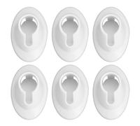 Lurrose Support de 6pcs en Silicone Blanc pour Vernis à Ongles en Gel, Pratique et Facile à Transporter, pour Salon de Manucure Professionnel