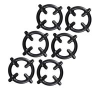 Lurrose Support de Cuisinière à Gaz Lot de 6 Supports Antirouille pour Cafetière Grille de Brûleur Stable Accessoire Cuisine Glissement