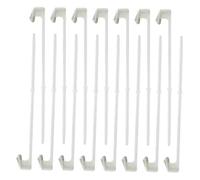 Lurrose Support de Mât de Drapeau Amovible pour Vitre de Voiture 38 Cm, Kit 15 Pièces Résistant à l'usure, Fixation Clip Pratique pour Véhicule de Voyage Extérieur