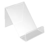 Lurrose Support De TéLéPhone Transparent en Acrylique 8.50X6.50X5.50Cm Lot de 10 Supports Solides pour Maison Bureau Films Et Webdiffusions