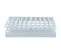 Lurrose Support de Tubes à Essais Structure Ouverte Multilayer pour Optimisation D'espace en Aluminium Argenté en Z et Accès Facile Laboratoires de Recherche