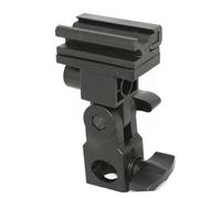 Lurrose Support Flash Pivotant avec Fixation et Serrage pour Parapluie Support Compatible DSLR et Accessoires Flash