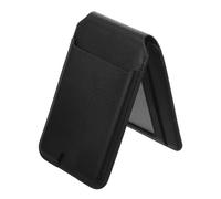 Lurrose Support Magnétique pour Téléphone Étui Porte Pliable avec Stand Pochette Magnétique pour de Crédit et Id Design Pratique et Sécurisé Noir