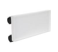 Lurrose Support Mobile Rectangulaire Blanc pour Bac de Rangement avec Couvercle, en Abs et PP, Offrant Mobilité et Flexibilité pour Organiser sous Meuble