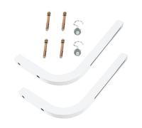 Lurrose Support Mural en L Fixation Sécurisée pour Écran de Projection Blanc, Compatible avec Écrans Manuels et Projecteurs Lot de 2 Pièces pour ou Tableau