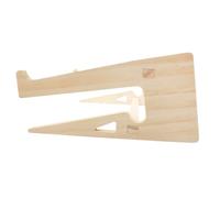 Lurrose Support Ordinateur Portable Surélevé en Bois Massif, Grand Format 14,8-17,6 Pouces, Rehausseur Stable pour Bureau Pieds Antidérapants, Support Ventilé pour Dissipation Thermique