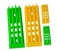 Lurrose Support Porte-Anneaux pour Pattes De Pigeons Voyageurs Multifonction 4 Pièces Plastique Robuste Couleurs Jaune Et Vert Rangement pour Pigeonniers Suivi Facile des Bagues