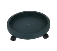 Lurrose Support Pot De Fleur à roulettes Base Ronde pour Jardinière Plateau Mobile pour Déplacement Facile des Pots De Fleurs
